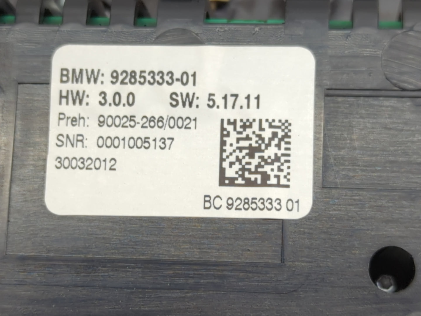 2011-2016 Bmw 535i Climate Control Module Temperature AC/Heater Replacement P/N:9317673-01 Fits Fits 2011 2012 2013 2014 201