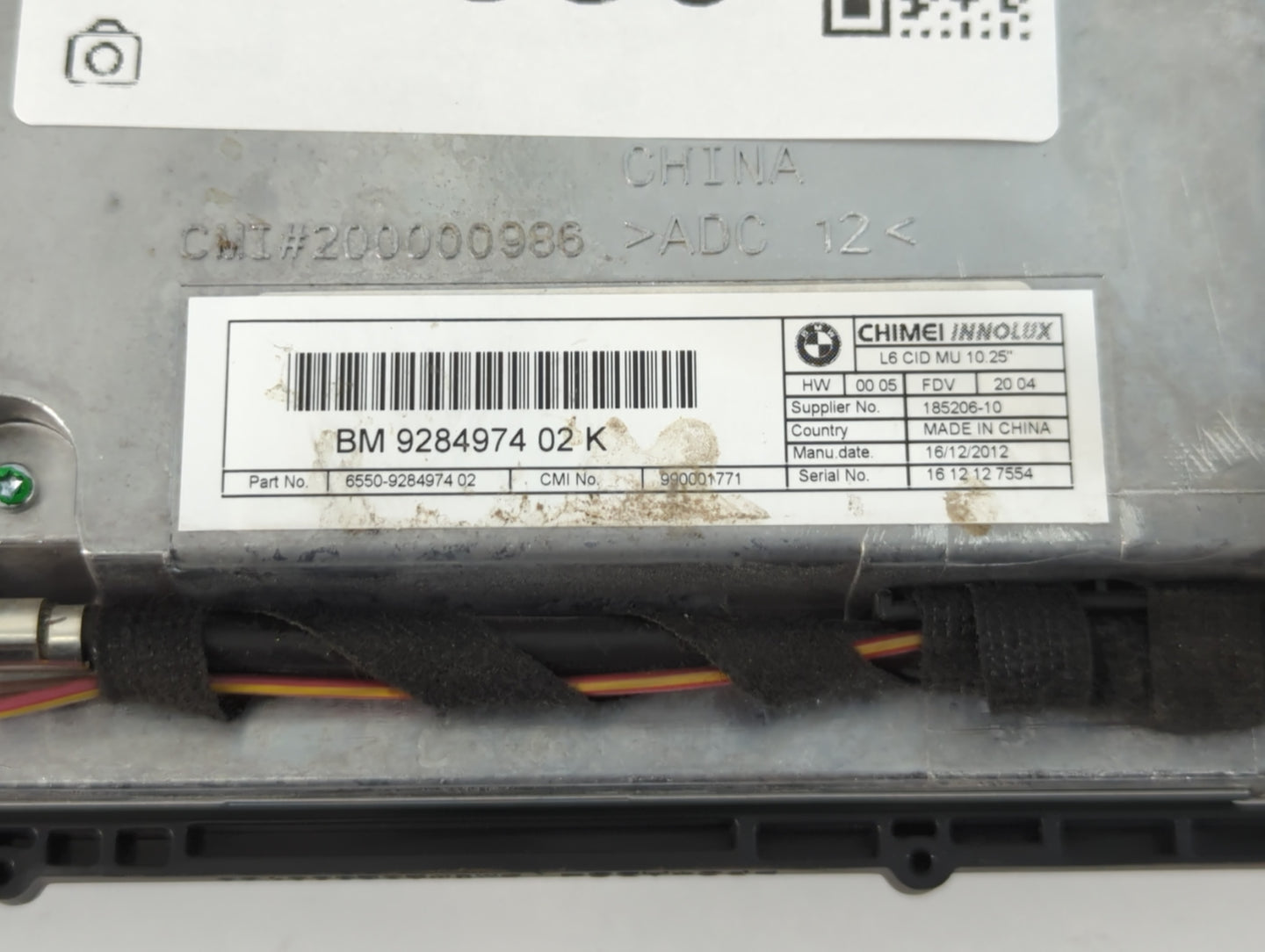 2012-2013 Bmw 535i Instrument Cluster Speedometer Gauges P/N:9284974 02 K Fits Fits 2011 2012 2013 OEM Used Auto Parts - Oem