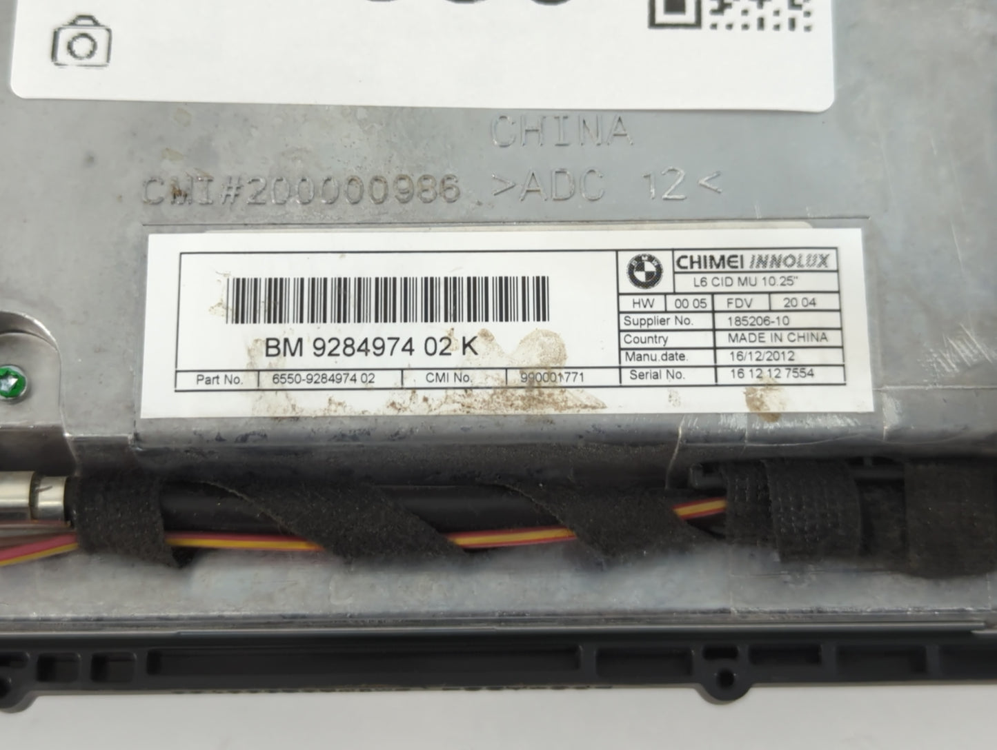 2012-2013 Bmw 535i Instrument Cluster Speedometer Gauges P/N:9284974 02 K Fits Fits 2011 2012 2013 OEM Used Auto Parts - Oem