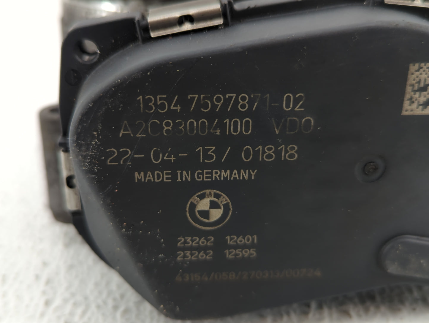 2010-2017 Bmw 535i Gt Throttle Body P/N:1354 7597871-02 Fits Fits 2010 2011 2012 2013 2014 2015 2016 2017 2018 2019 2020 OEM