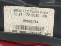 2012-2018 Bmw 650i Tail Light Assembly Passenger Right OEM Fits Fits 2012 2013 2014 2015 2016 2017 2018 OEM Used Auto Parts 