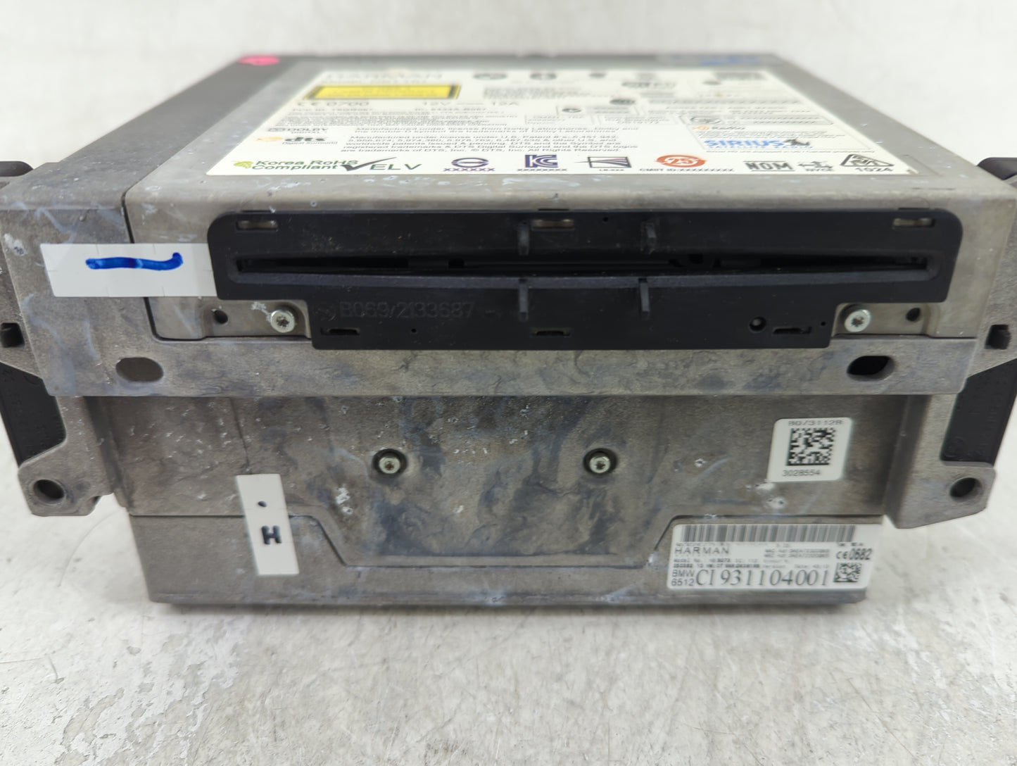 2013 Bmw 750i Radio AM FM Cd Player Receiver Replacement Fits Fits 2012 2014 OEM Used Auto Parts - Oemusedautoparts1.com