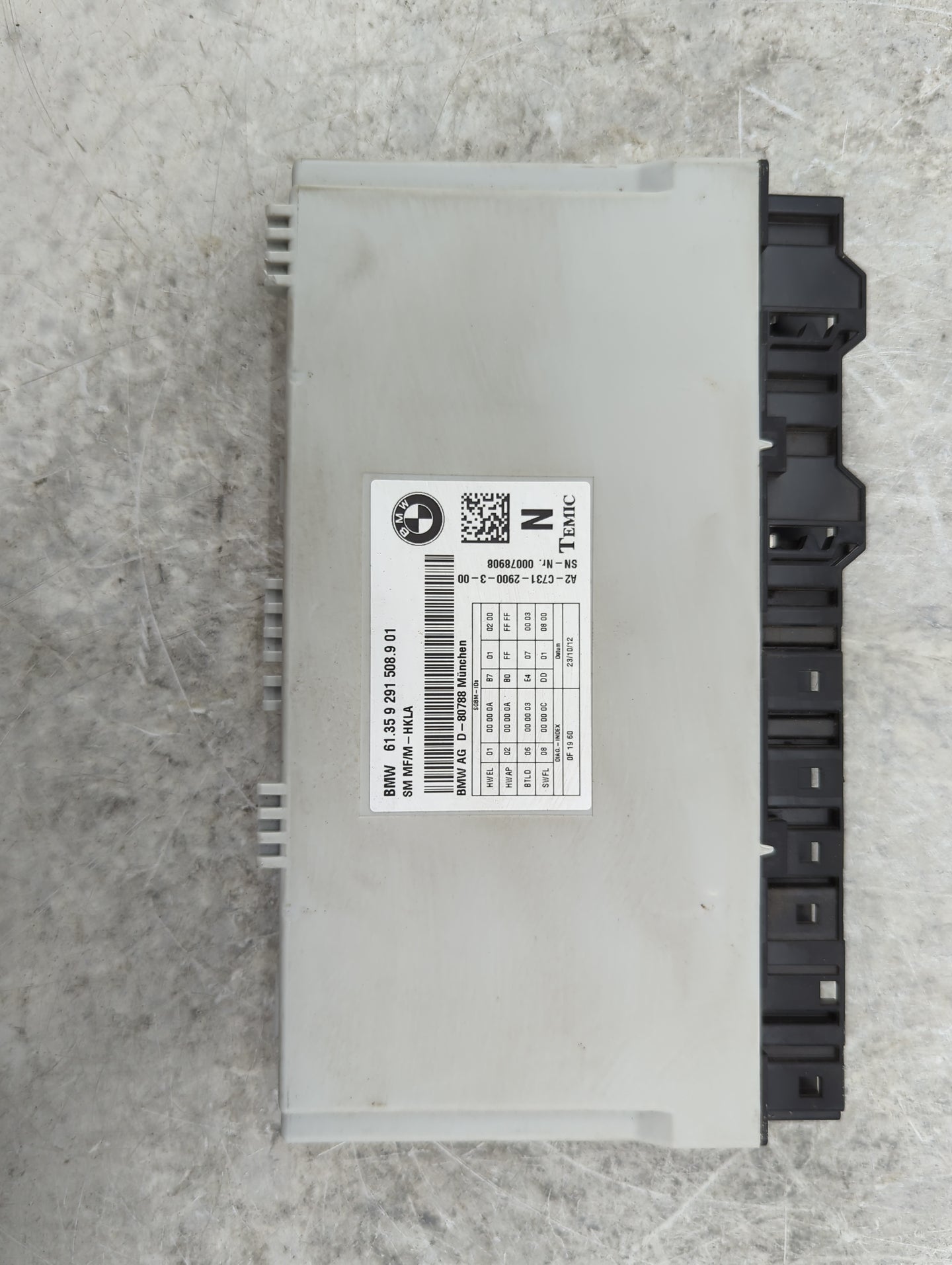 Bmw 7 Series Steering Control Module 61359291508901|a2-c731-2900-3-00 - Oemusedautoparts1.com