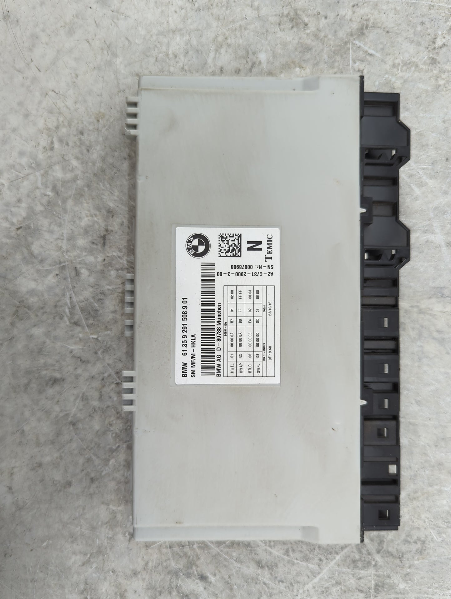 Bmw 7 Series Steering Control Module 61359291508901|a2-c731-2900-3-00 - Oemusedautoparts1.com