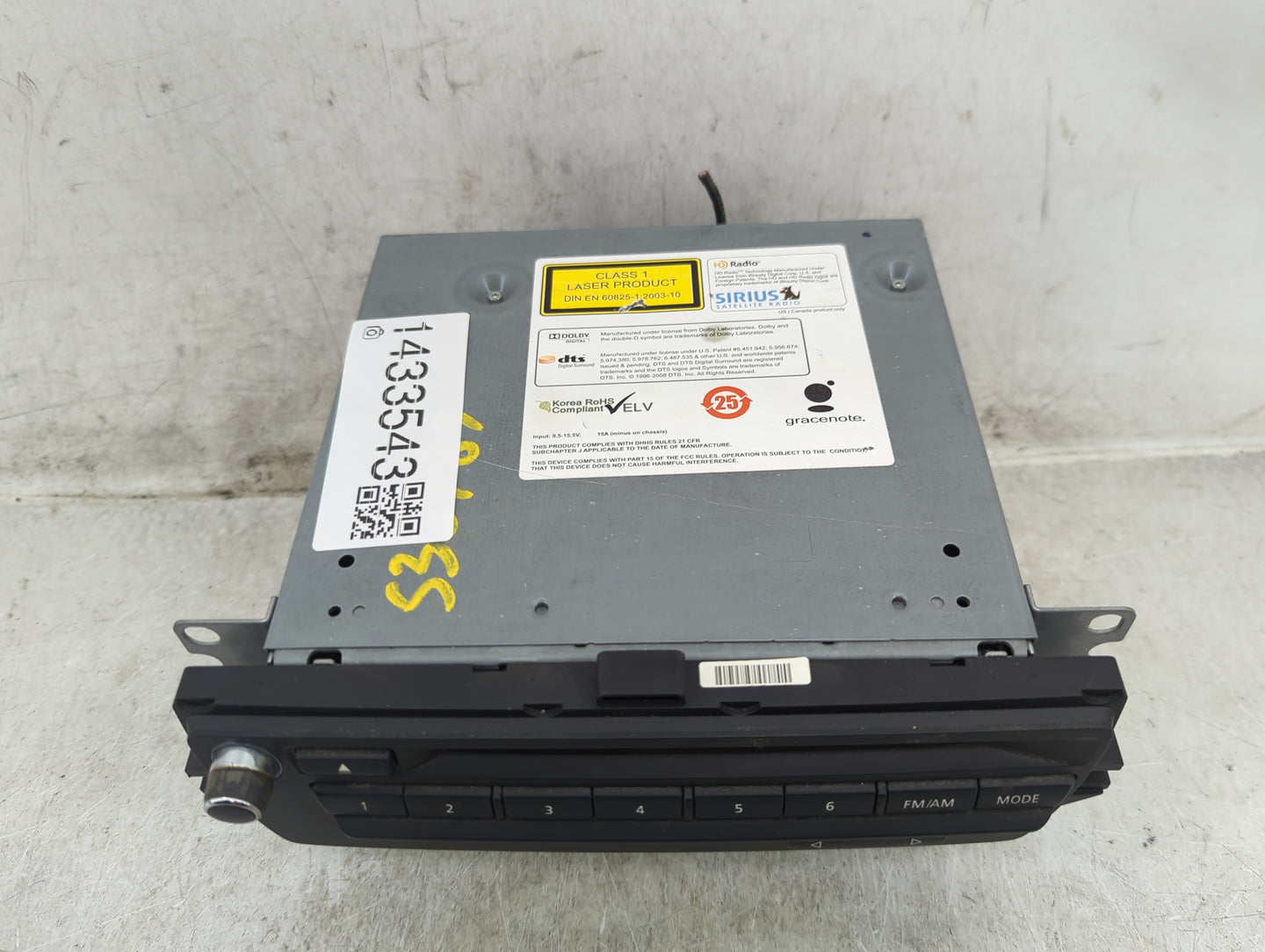 2012-2015 Bmw X1 Radio AM FM Cd Player Receiver Replacement P/N:S36487RDO160 9583164C Fits Fits 2010 2011 2012 2013 2014 201