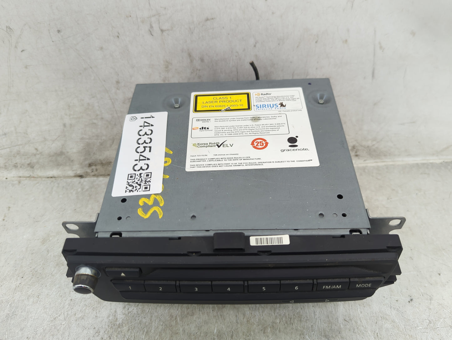 2012-2015 Bmw X1 Radio AM FM Cd Player Receiver Replacement P/N:S36487RDO160 9583164C Fits Fits 2010 2011 2012 2013 2014 201