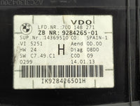 2013-2015 Bmw X1 Instrument Cluster Speedometer Gauges P/N:9284265-01 7Q0148271 Miles:43K Fits OEM Used Auto Parts - Oemused