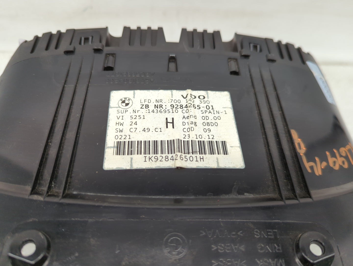 2013-2015 Bmw X1 Instrument Cluster Speedometer Gauges P/N:9284265-01 IK928426501H Miles:98K Fits OEM Used Auto Parts - Oemu
