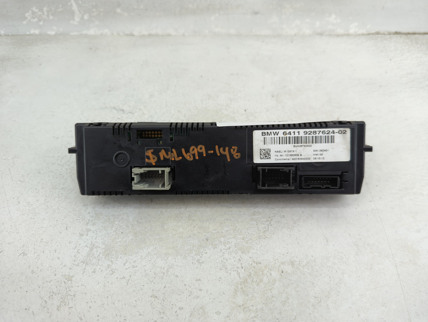 2012-2015 Bmw X1 Climate Control Module Temperature AC/Heater Replacement P/N:9287624-02 Fits Fits 2010 2011 2012 2013 2014 