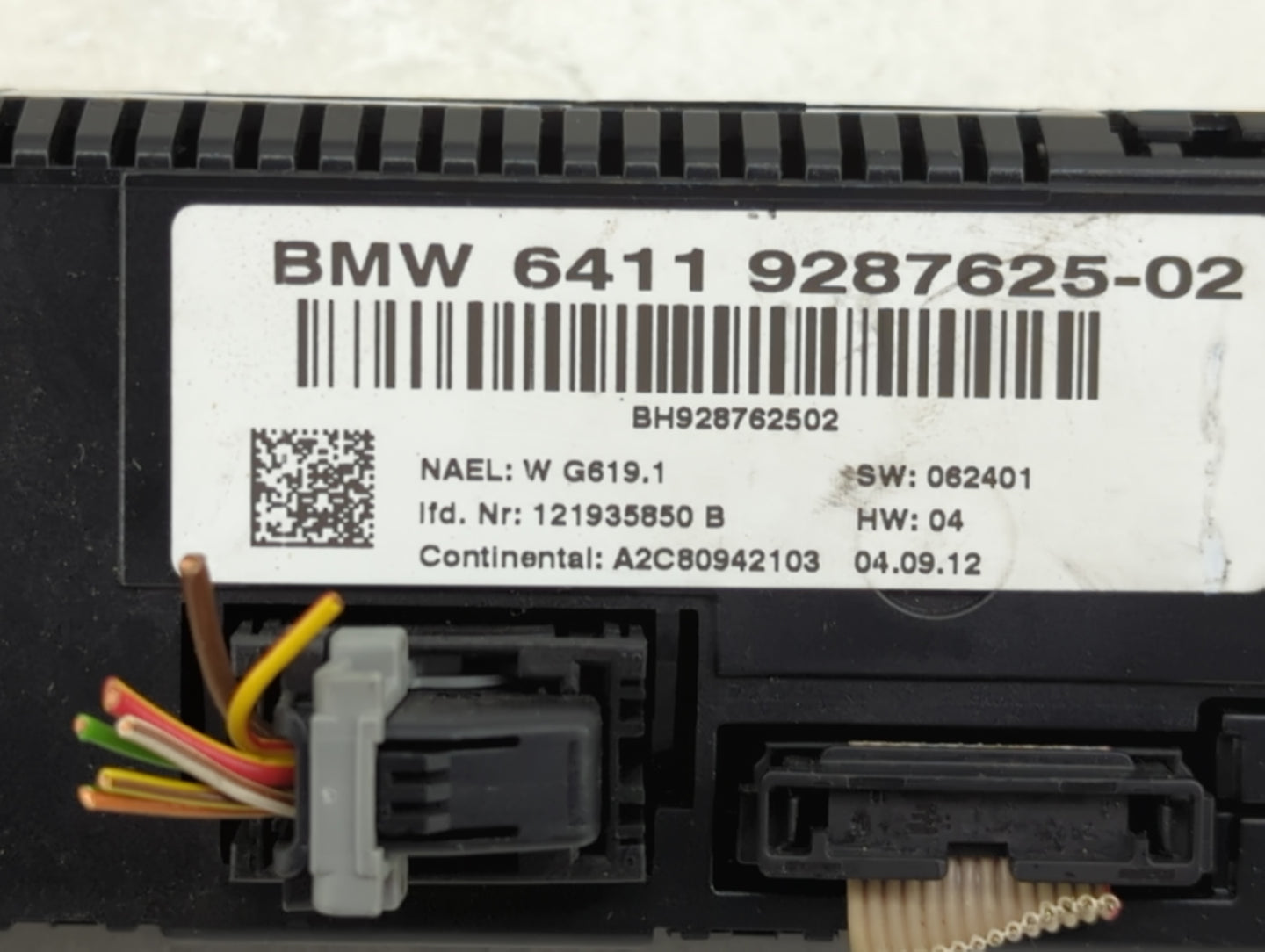 2012-2015 Bmw X1 Climate Control Module Temperature AC/Heater Replacement P/N:64119287625-02 A2C80942103 Fits OEM Used Auto 