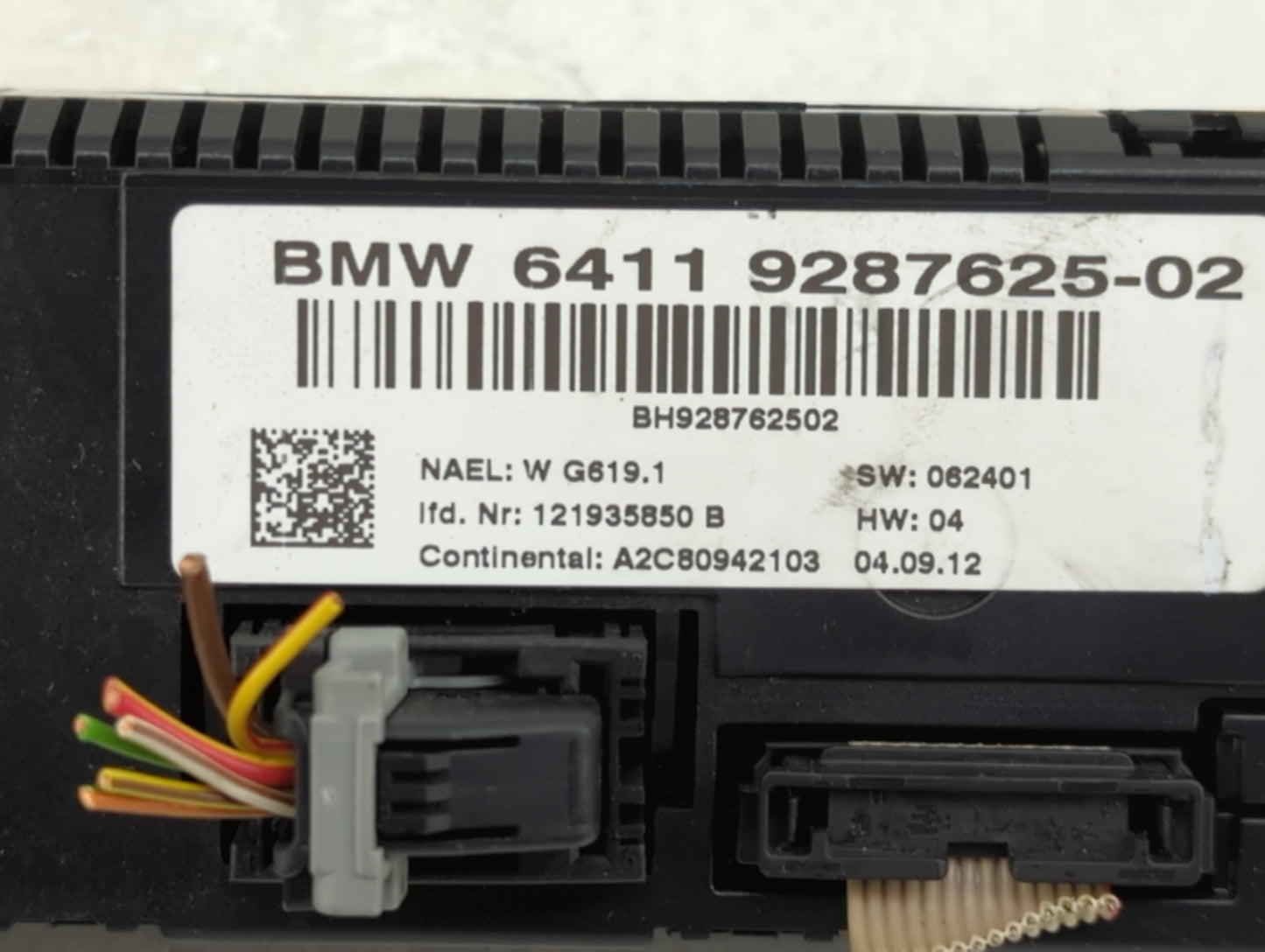 2012-2015 Bmw X1 Climate Control Module Temperature AC/Heater Replacement P/N:64119287625-02 A2C80942103 Fits OEM Used Auto 