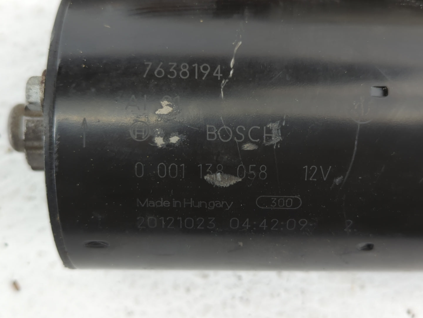 2012-2015 Bmw X1 Car Starter Motor Solenoid OEM P/N:0 001 138 058 7638194 Fits Fits 2012 2013 2014 2015 2016 2017 OEM Used A