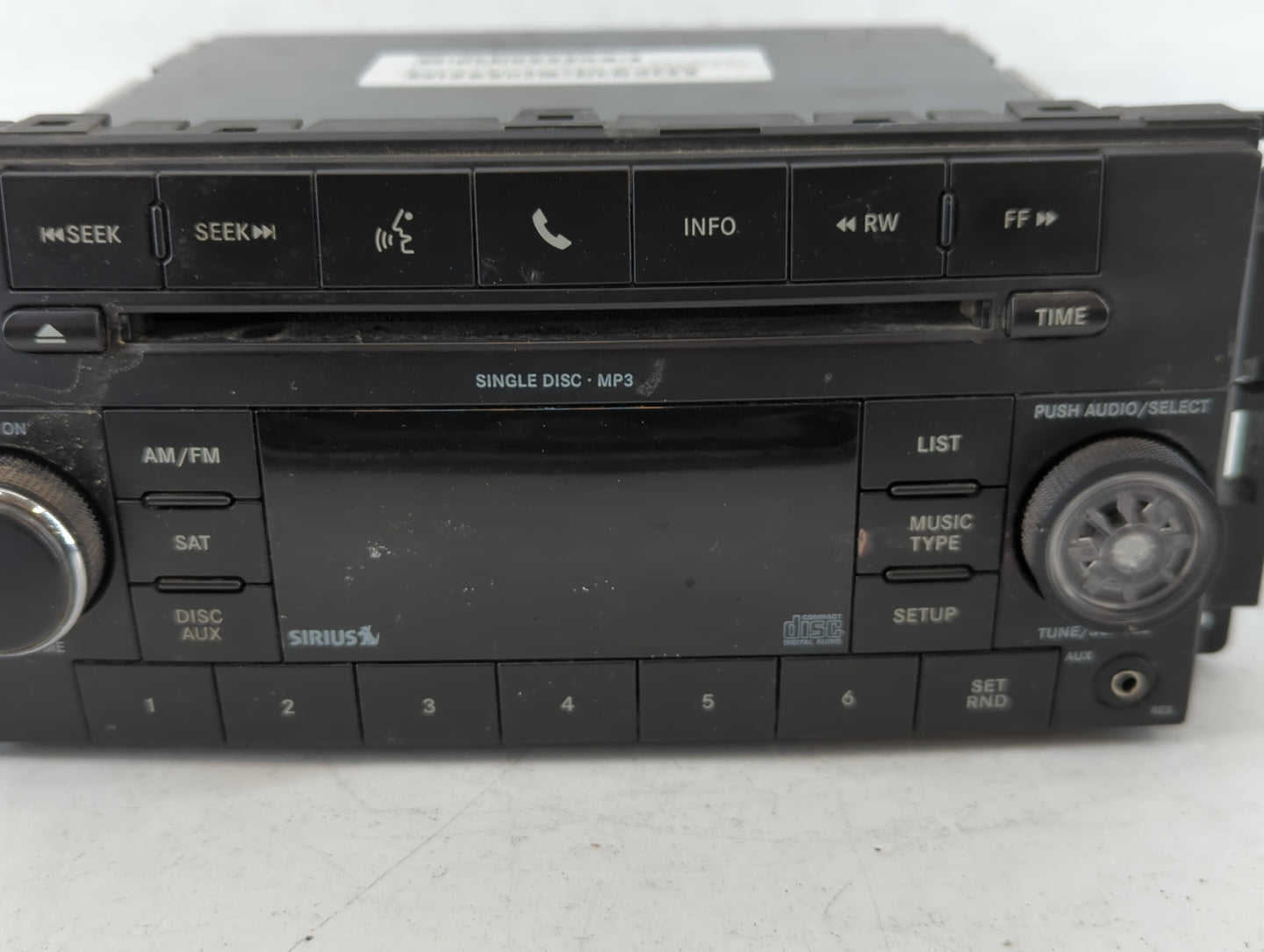 2012-2015 Bmw X1 Radio AM FM Cd Player Receiver Replacement P/N:P05091115AC Fits Fits 2010 2011 2012 2013 2014 2015 2016 OEM