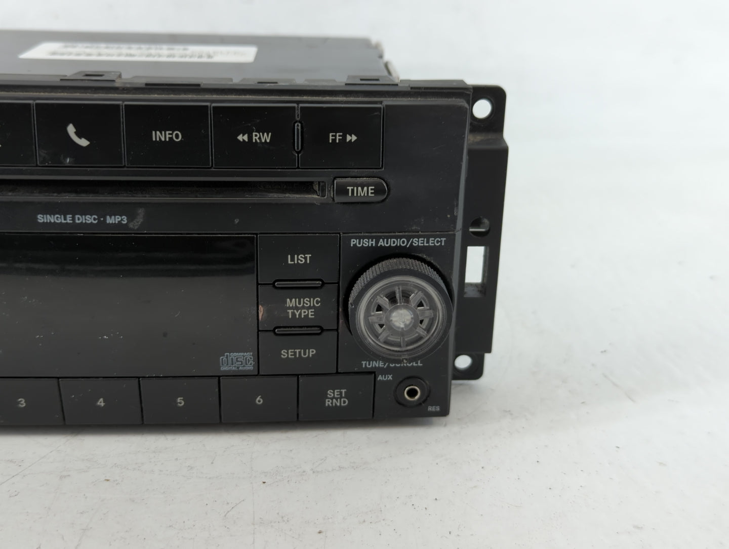 2012-2015 Bmw X1 Radio AM FM Cd Player Receiver Replacement P/N:P05091115AC Fits Fits 2010 2011 2012 2013 2014 2015 2016 OEM
