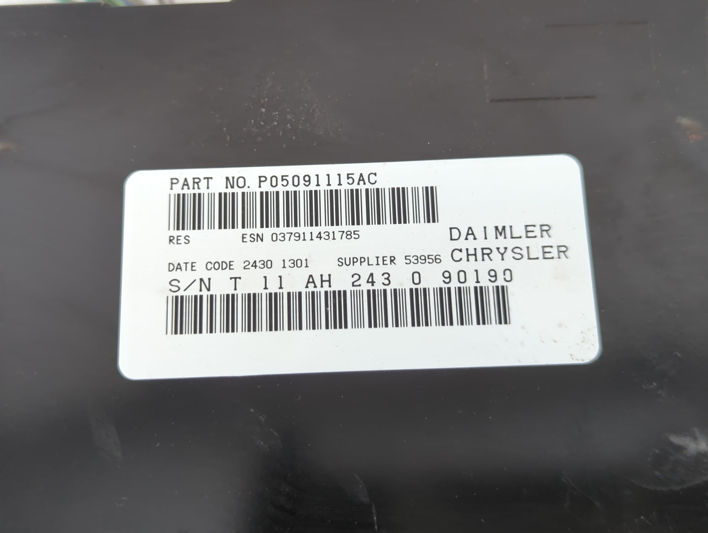 2012-2015 Bmw X1 Radio AM FM Cd Player Receiver Replacement P/N:P05091115AC Fits Fits 2010 2011 2012 2013 2014 2015 2016 OEM