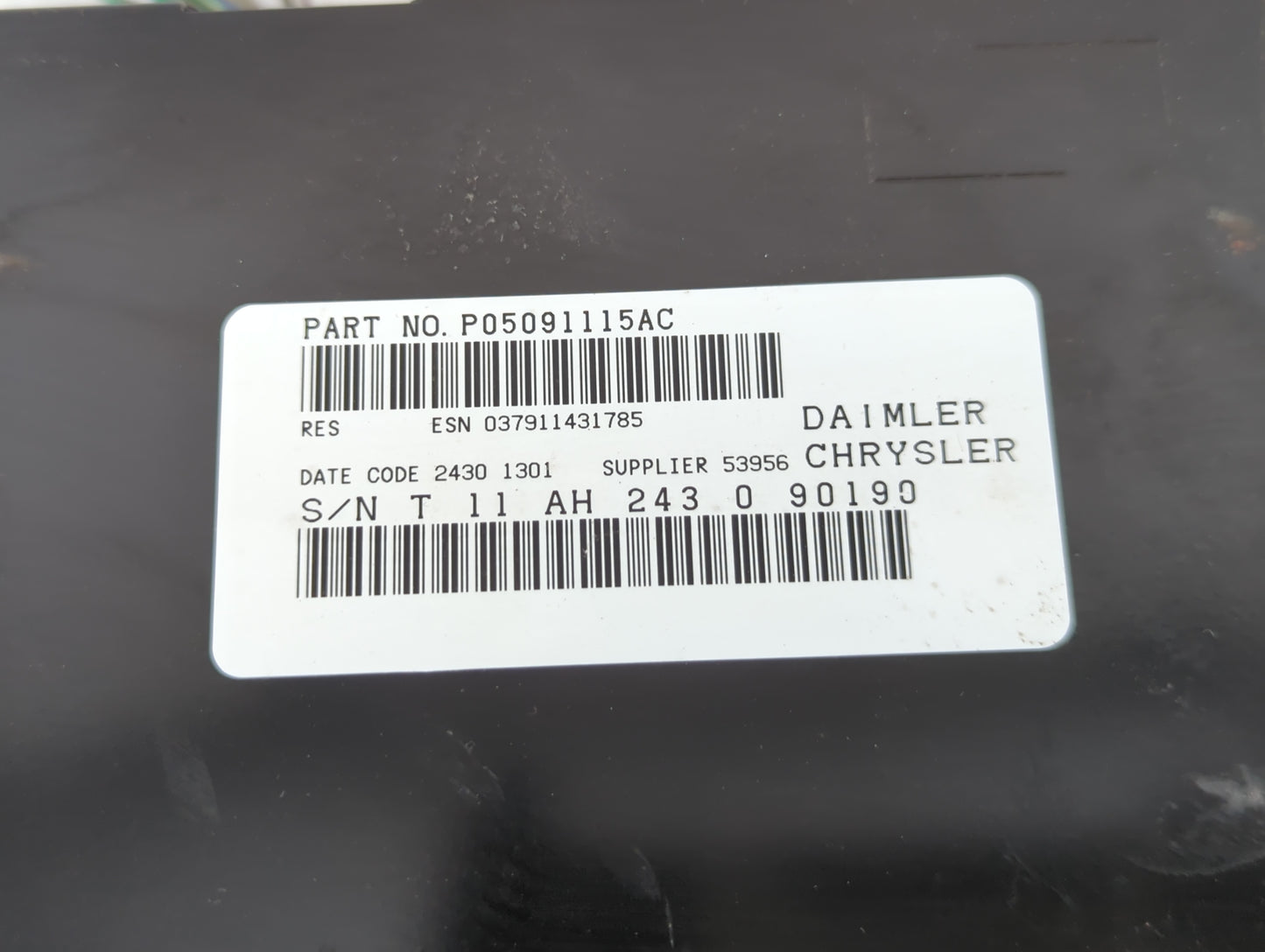 2012-2015 Bmw X1 Radio AM FM Cd Player Receiver Replacement P/N:P05091115AC Fits Fits 2010 2011 2012 2013 2014 2015 2016 OEM