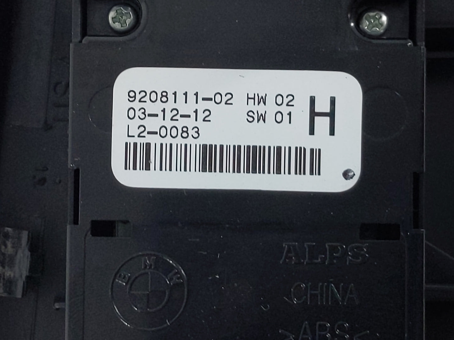 2012-2017 Bmw X3 Master Power Window Switch Replacement Driver Side Left P/N:9208111-02 Fits OEM Used Auto Parts - Oemusedau