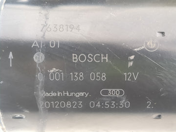2011-2017 Bmw X3 Car Starter Motor Solenoid OEM P/N:001 138 058 Fits Fits 2011 2012 2013 2014 2015 2016 2017 2018 2019 2020 OEM Used Auto Parts
