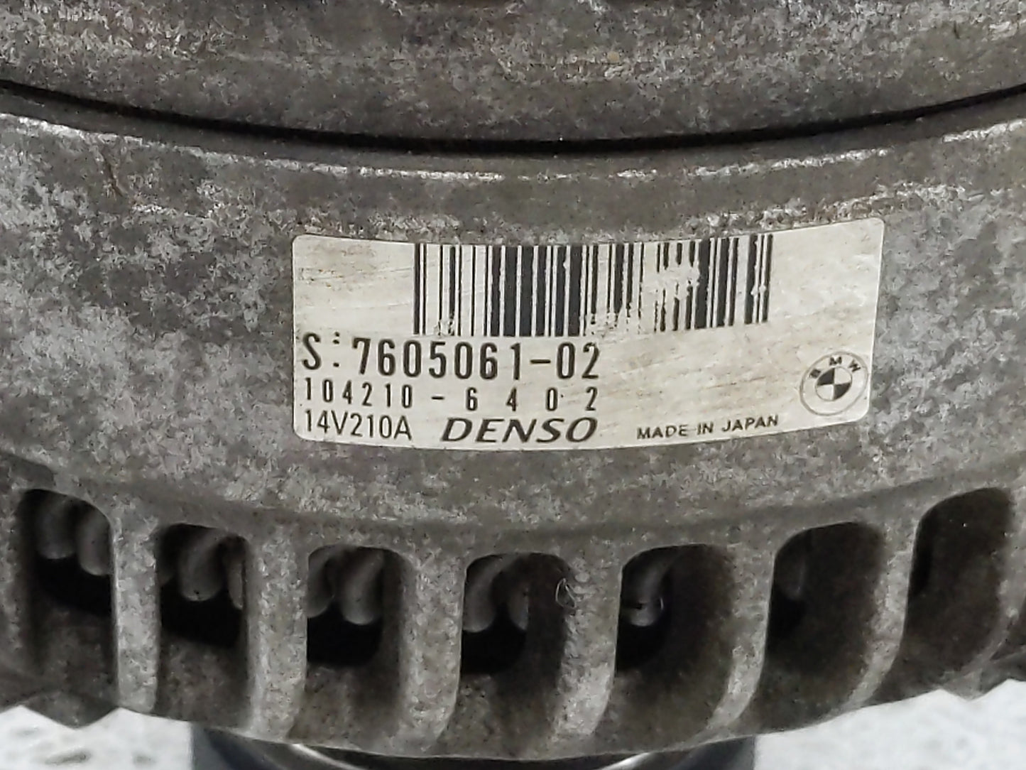 2013-2017 Bmw X3 Alternator Replacement Generator Charging Assembly Engine OEM P/N:7605061-2 Fits OEM Used Auto Parts - Oemu