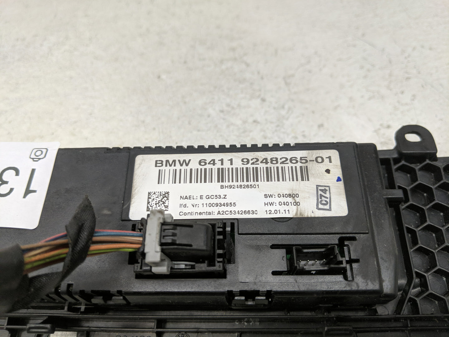 2011-2014 Bmw X3 Climate Control Module Temperature AC/Heater Replacement P/N:9248265-01 9287628-02 Fits Fits 2011 2012 2013