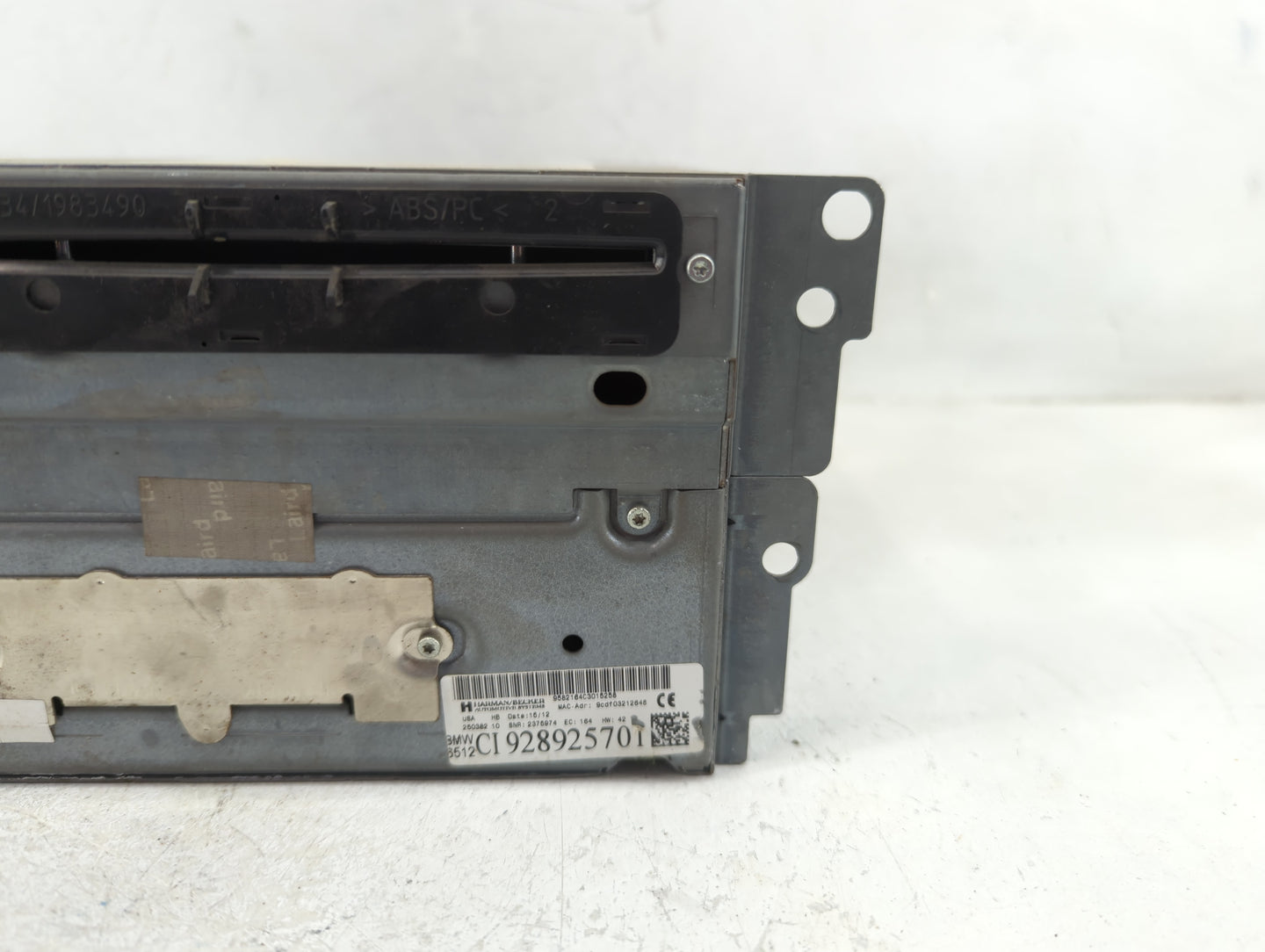 2013-2014 Bmw X3 Radio AM FM Cd Player Receiver Replacement P/N:9582164C Fits Fits 2013 2014 2015 OEM Used Auto Parts - Oemu