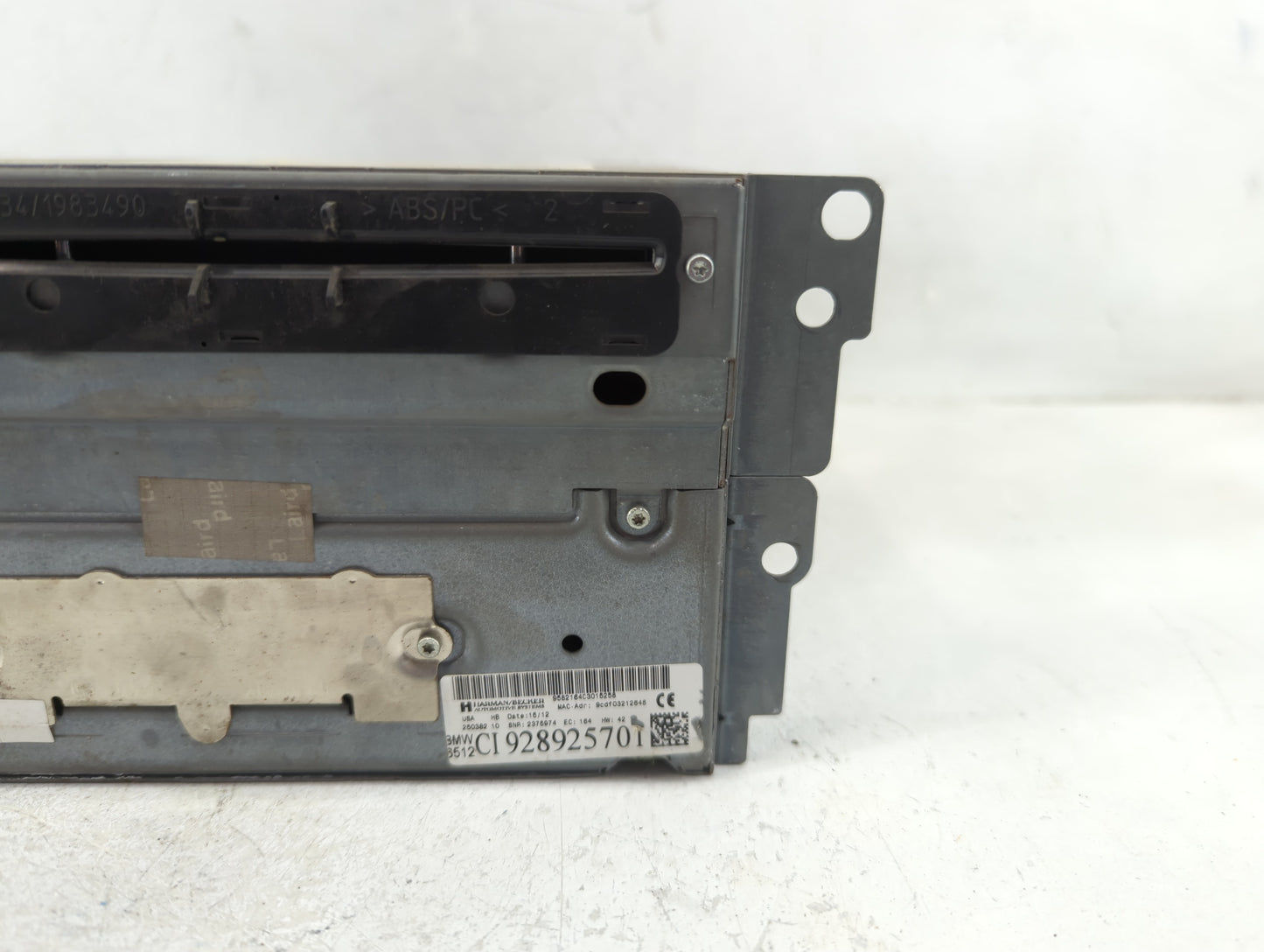 2013-2014 Bmw X3 Radio AM FM Cd Player Receiver Replacement P/N:9582164C Fits Fits 2013 2014 2015 OEM Used Auto Parts - Oemu