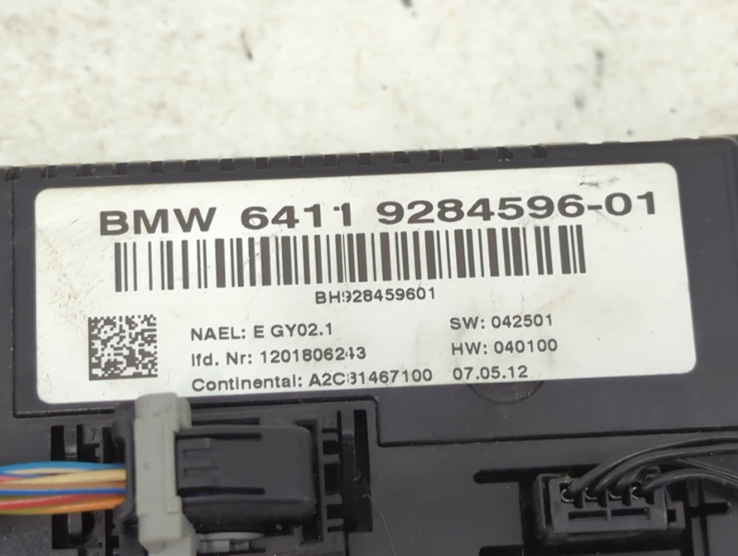 2011-2013 Bmw X3 Climate Control Module Temperature AC/Heater Replacement P/N:9284596-01 Fits Fits 2011 2012 2013 OEM Used A