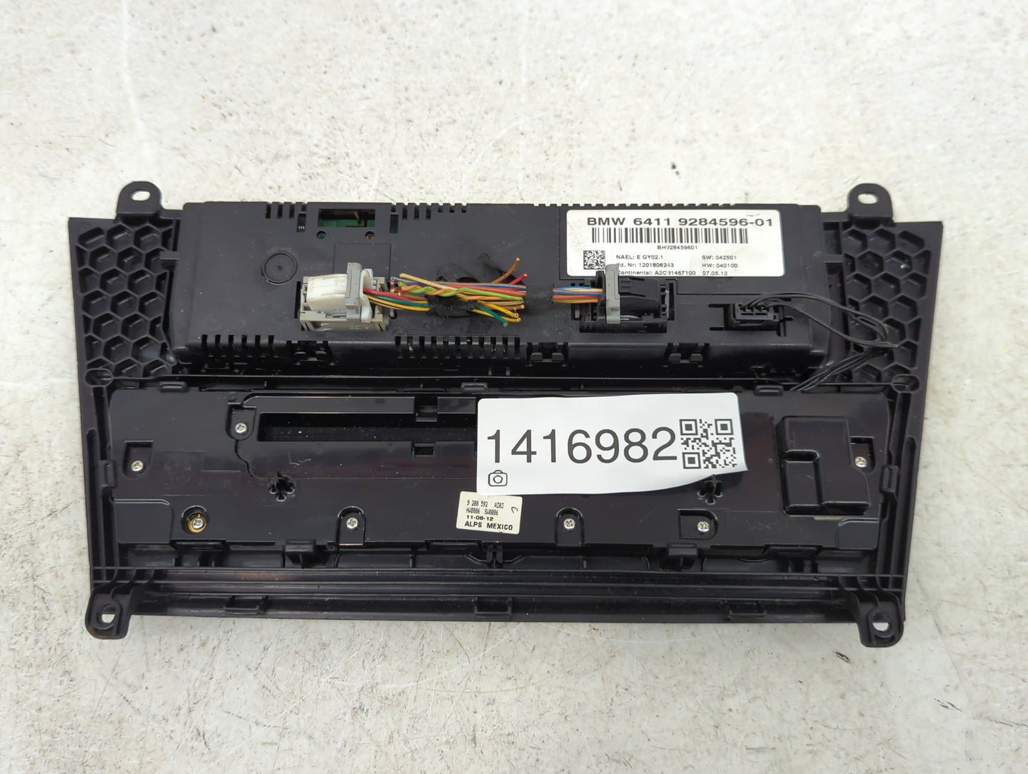 2011-2013 Bmw X3 Climate Control Module Temperature AC/Heater Replacement P/N:9284596-01 Fits Fits 2011 2012 2013 OEM Used A