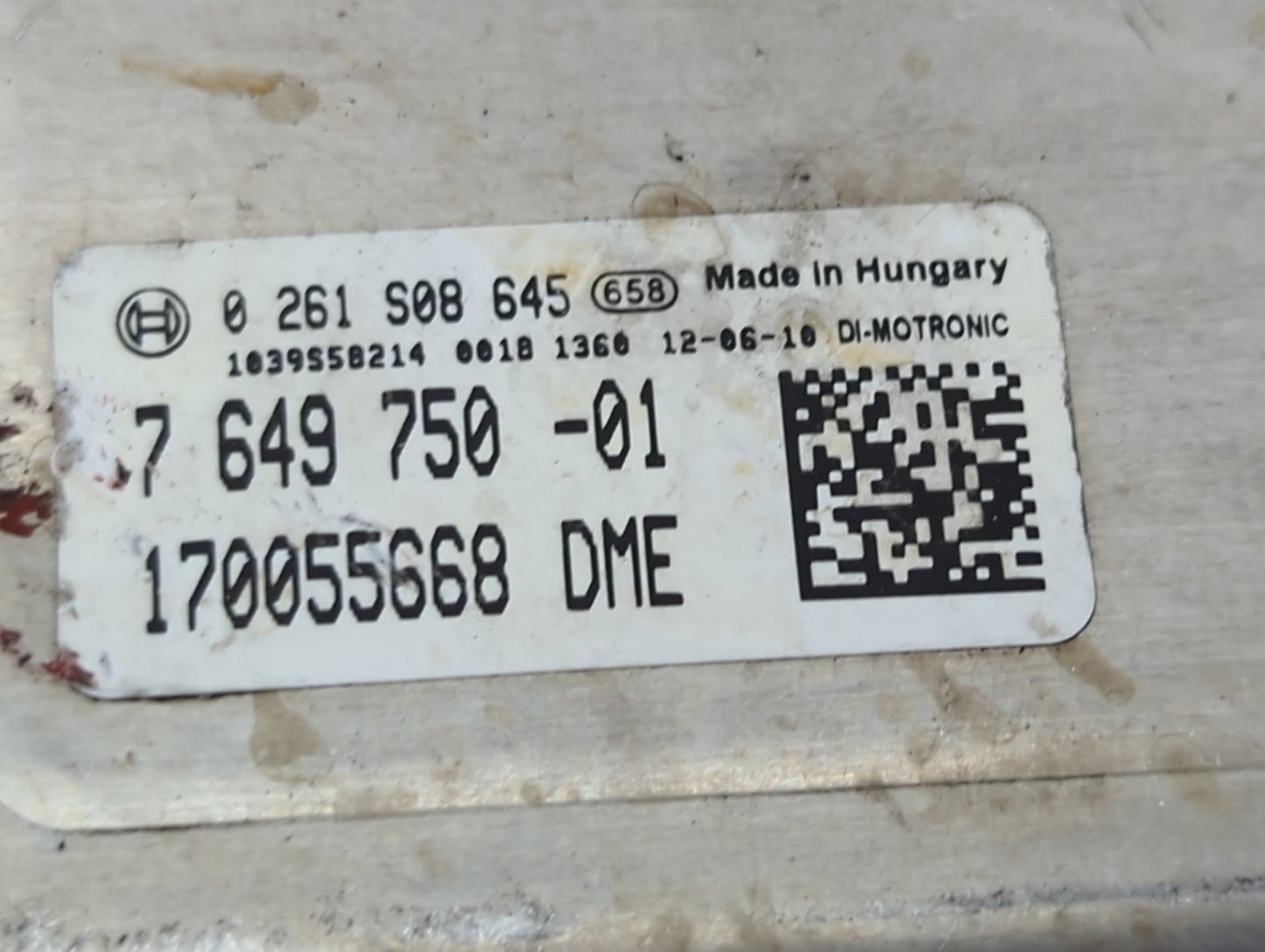 2013-2014 Bmw X3 PCM Engine Control Computer ECU ECM PCU OEM P/N:0261S08645 7649750-01, 170055668 Fits Fits 2012 2013 2014 2