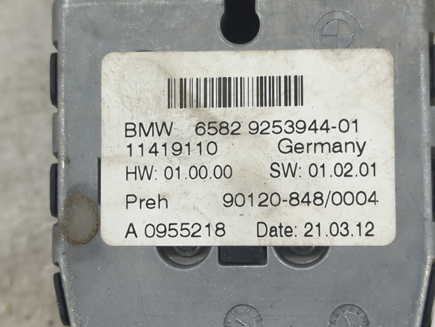 2013 Bmw X3 Radio AM FM Cd Player Receiver Replacement P/N:65829253944-01 11419110, 90120-848/0004, A0955218 Fits OEM Used A