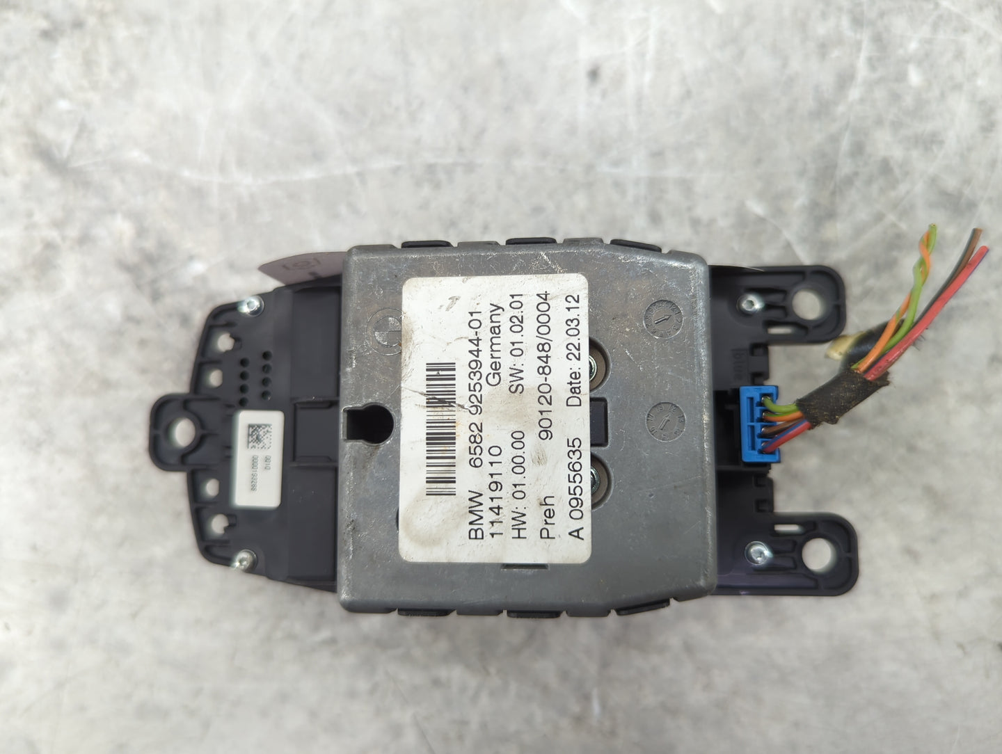 2013 Bmw X3 Radio AM FM Cd Player Receiver Replacement P/N:65829253944-01 11419110, 90120-848/0004, A0955635 Fits OEM Used A