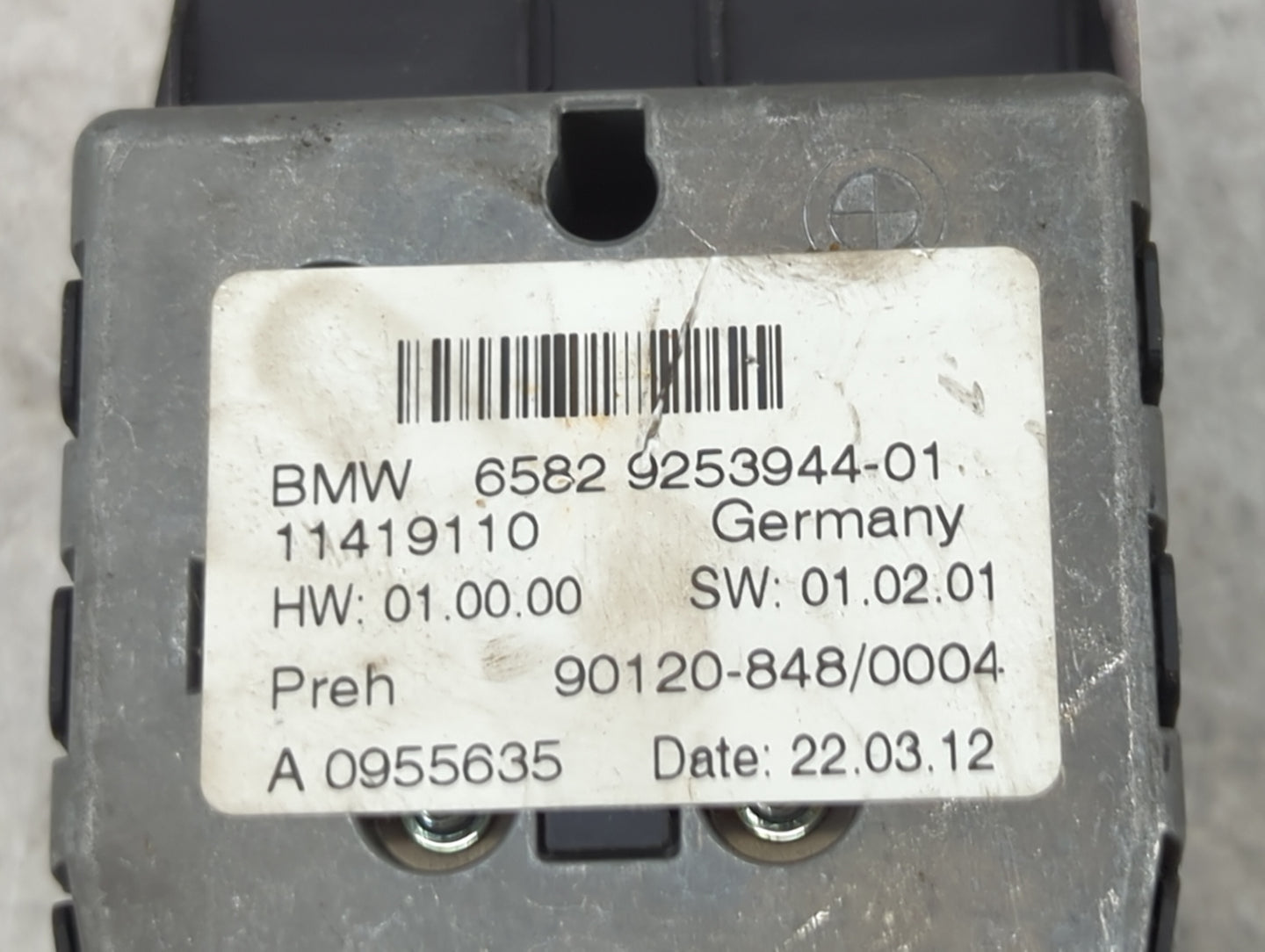 2013 Bmw X3 Radio AM FM Cd Player Receiver Replacement P/N:65829253944-01 11419110, 90120-848/0004, A0955635 Fits OEM Used A