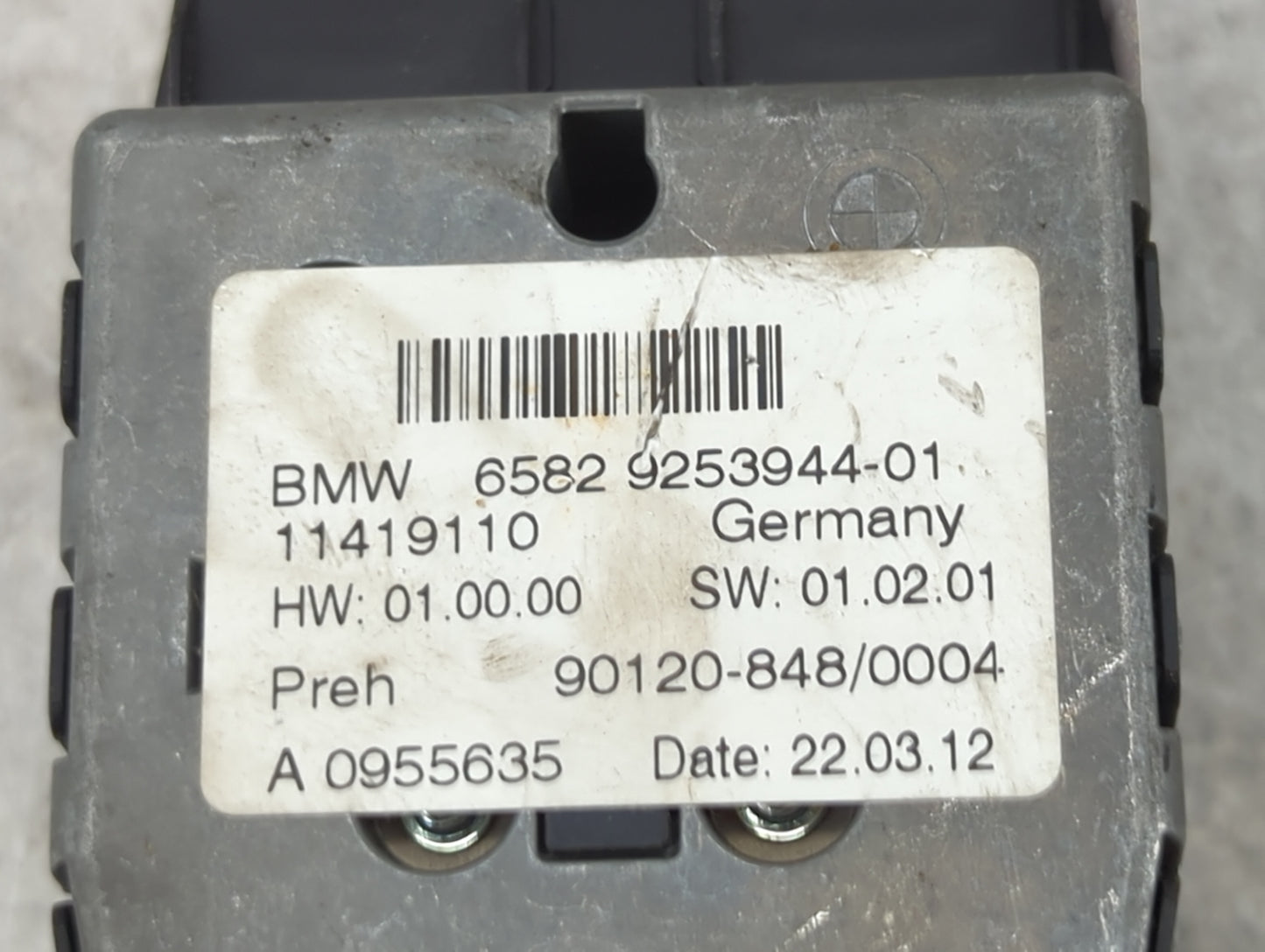 2013 Bmw X3 Radio AM FM Cd Player Receiver Replacement P/N:65829253944-01 11419110, 90120-848/0004, A0955635 Fits OEM Used A