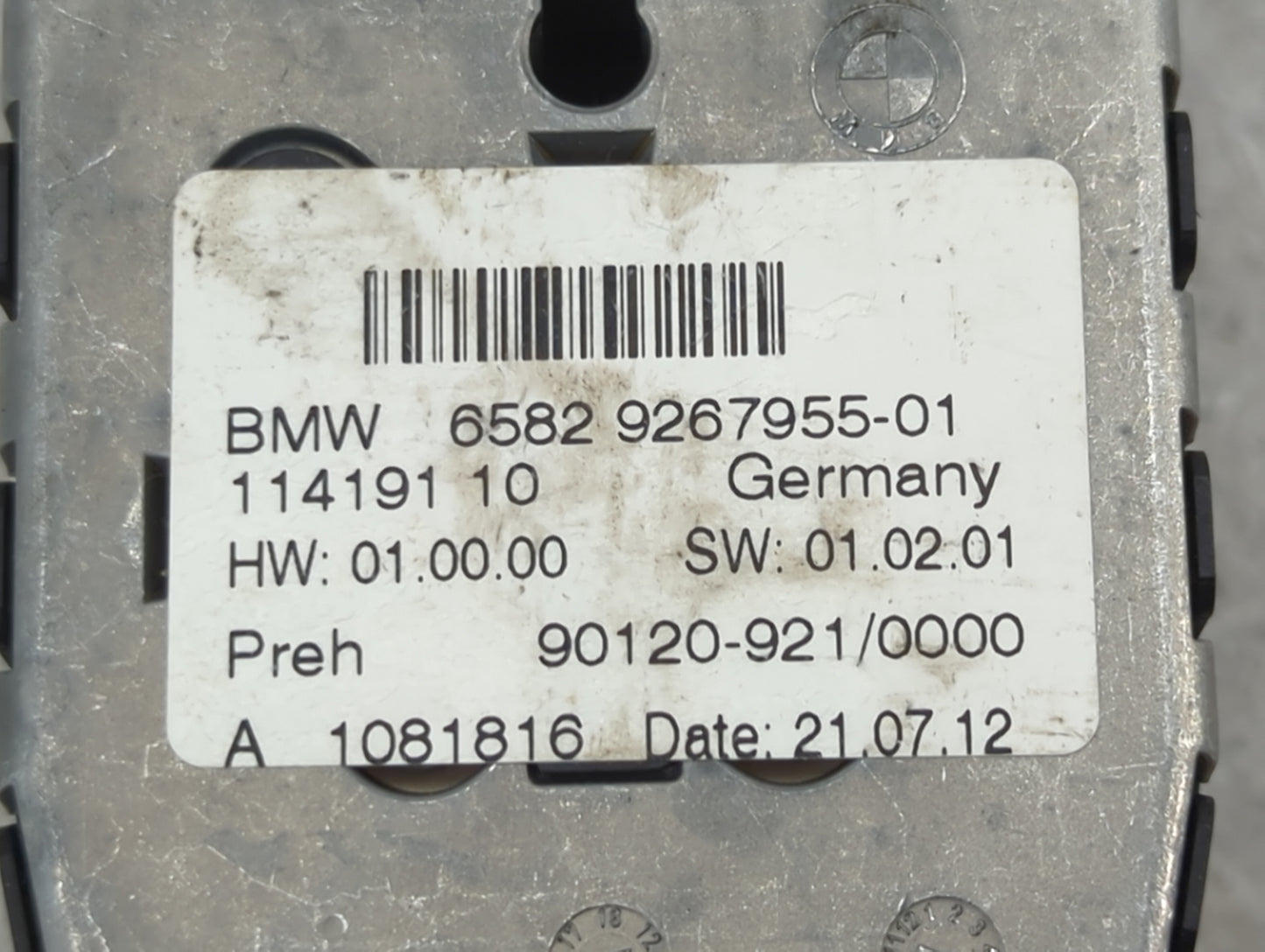 2013 Bmw X3 Radio AM FM Cd Player Receiver Replacement P/N:65829267955-01 90120-921/0000 Fits OEM Used Auto Parts - Oemuseda