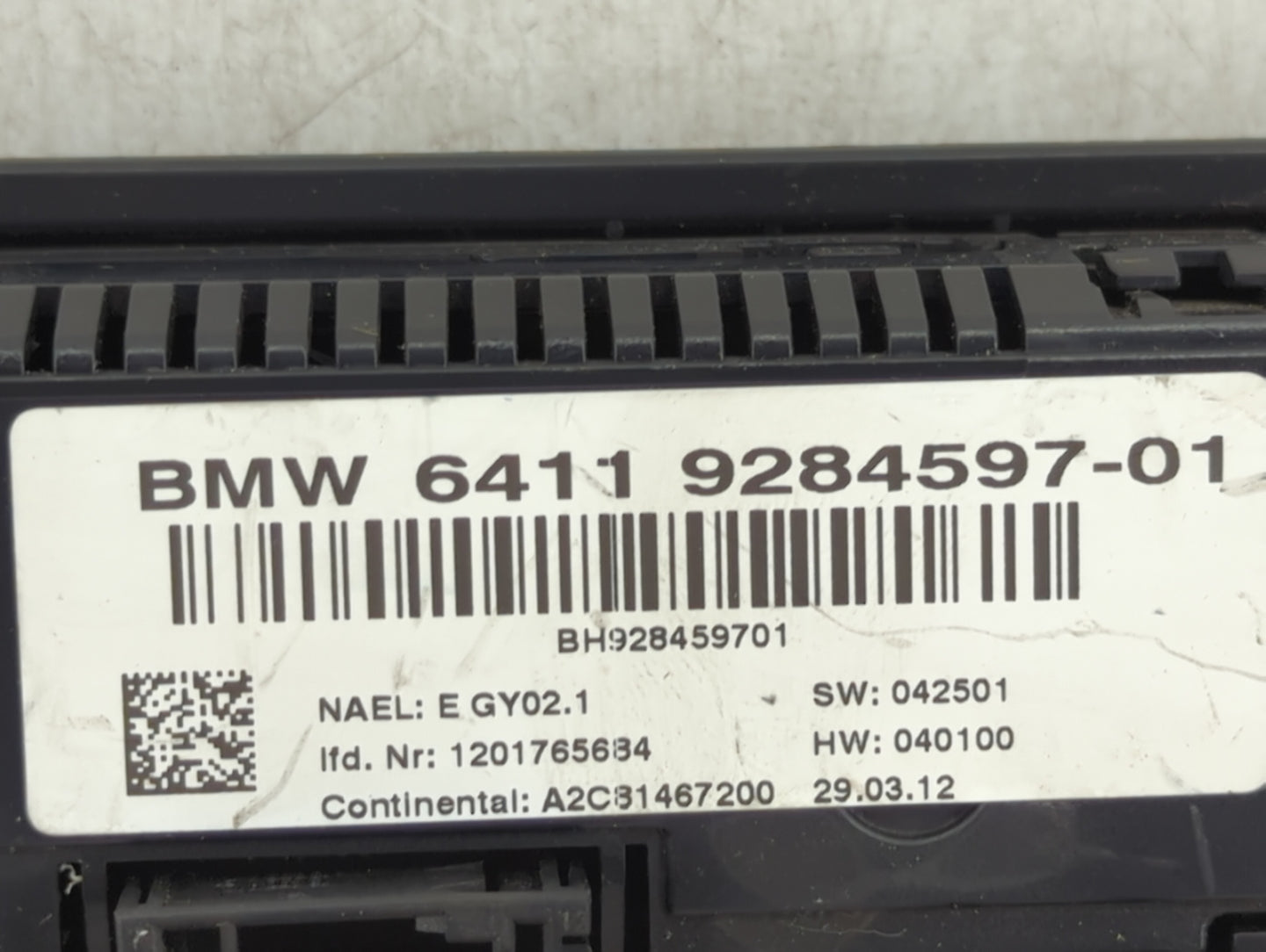 2011-2014 Bmw X3 Climate Control Module Temperature AC/Heater Replacement P/N:9284597-01 Fits Fits 2011 2012 2013 2014 OEM U