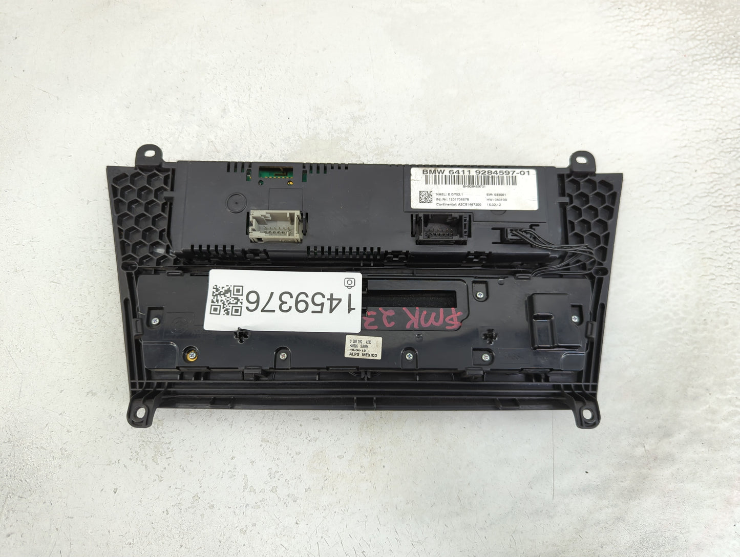 2011-2014 Bmw X3 Climate Control Module Temperature AC/Heater Replacement P/N:64119284597-01 A2C81467200 Fits OEM Used Auto 