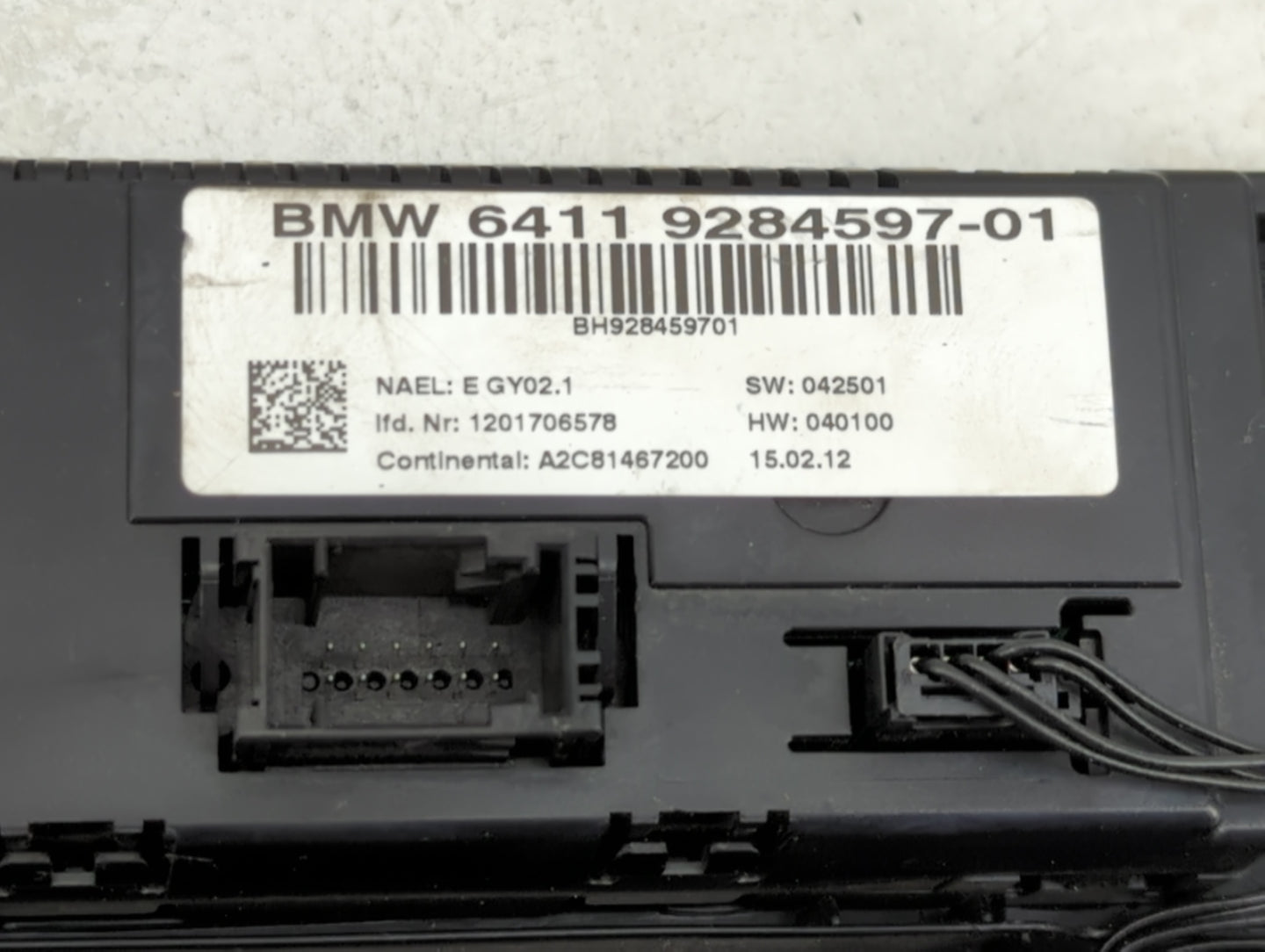 2011-2014 Bmw X3 Climate Control Module Temperature AC/Heater Replacement P/N:64119284597-01 A2C81467200 Fits OEM Used Auto 