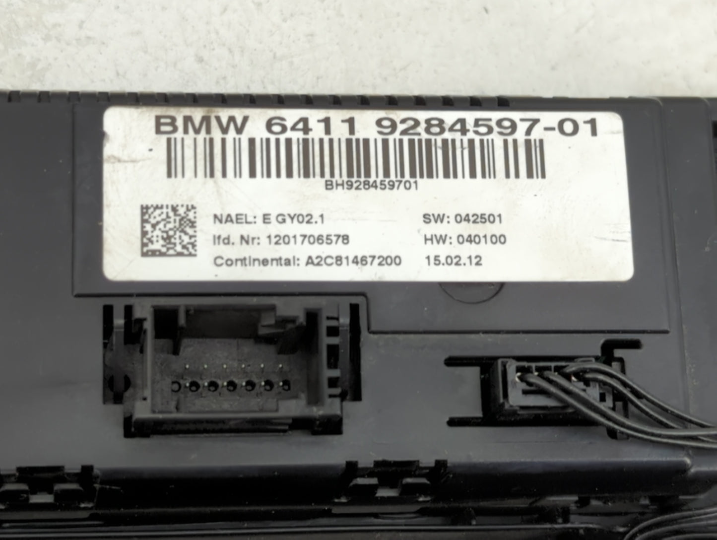 2011-2014 Bmw X3 Climate Control Module Temperature AC/Heater Replacement P/N:64119284597-01 A2C81467200 Fits OEM Used Auto 