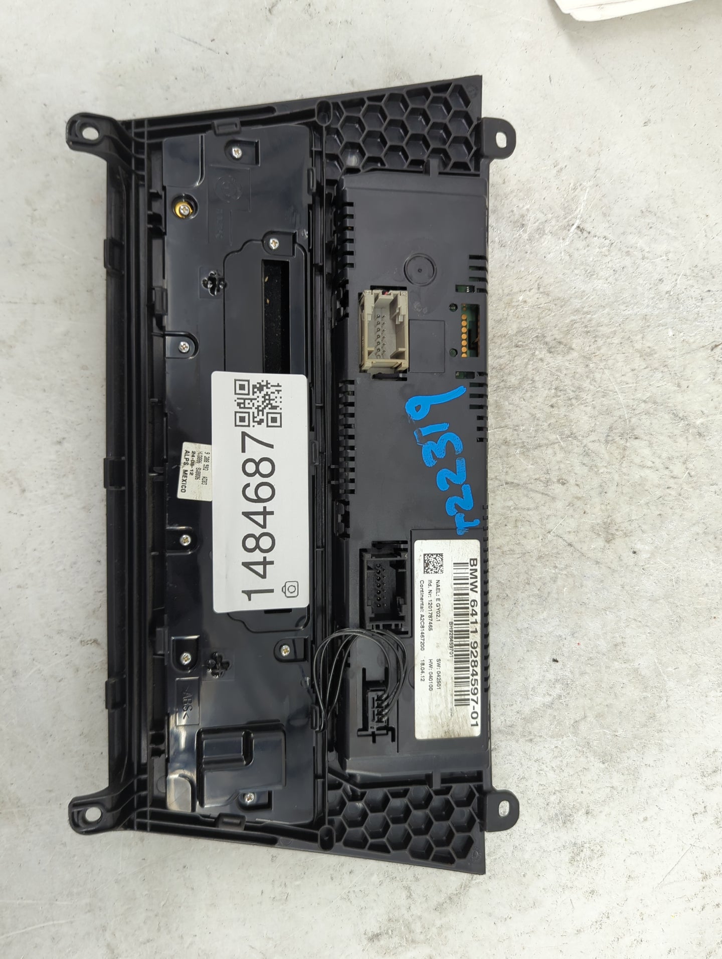 2011-2014 Bmw X3 Climate Control Module Temperature AC/Heater Replacement P/N:64119284597-01 A2C81467200 Fits OEM Used Auto 