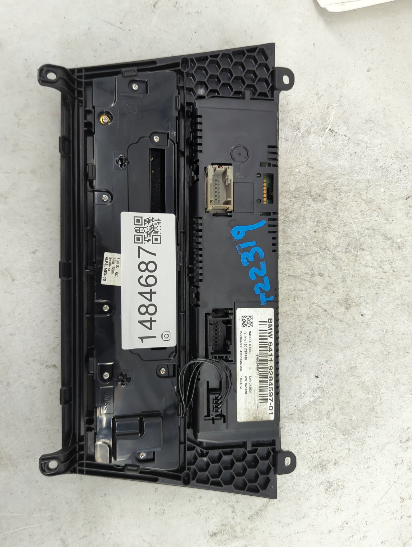 2011-2014 Bmw X3 Climate Control Module Temperature AC/Heater Replacement P/N:64119284597-01 A2C81467200 Fits OEM Used Auto 