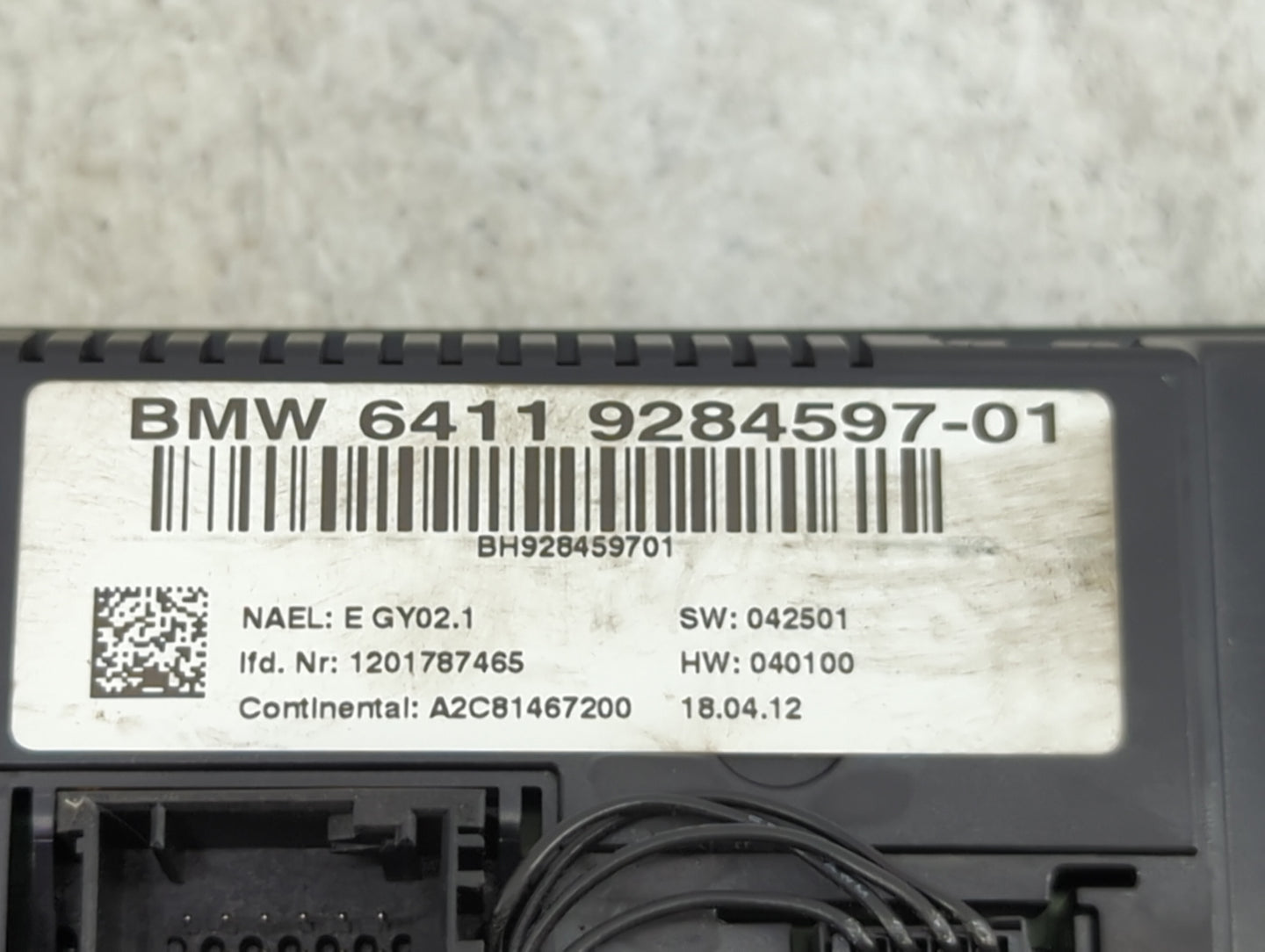 2011-2014 Bmw X3 Climate Control Module Temperature AC/Heater Replacement P/N:64119284597-01 A2C81467200 Fits OEM Used Auto 