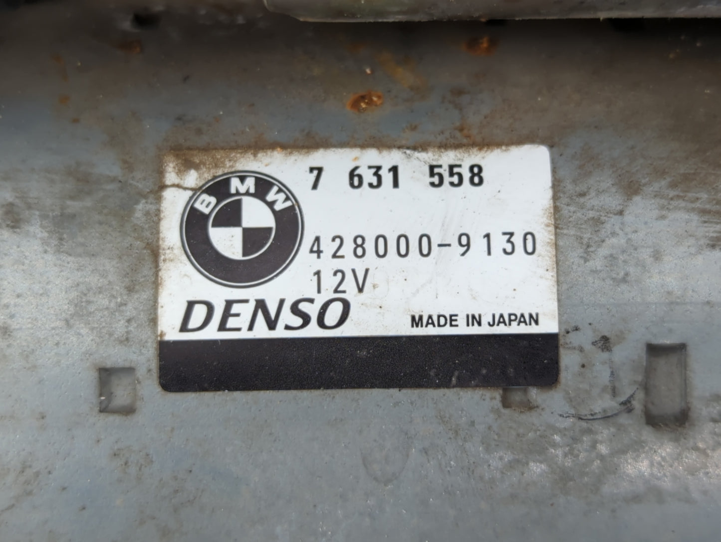 2011-2017 Bmw X3 Car Starter Motor Solenoid OEM P/N:7 631 558 428000-9130 Fits OEM Used Auto Parts - Oemusedautoparts1.com