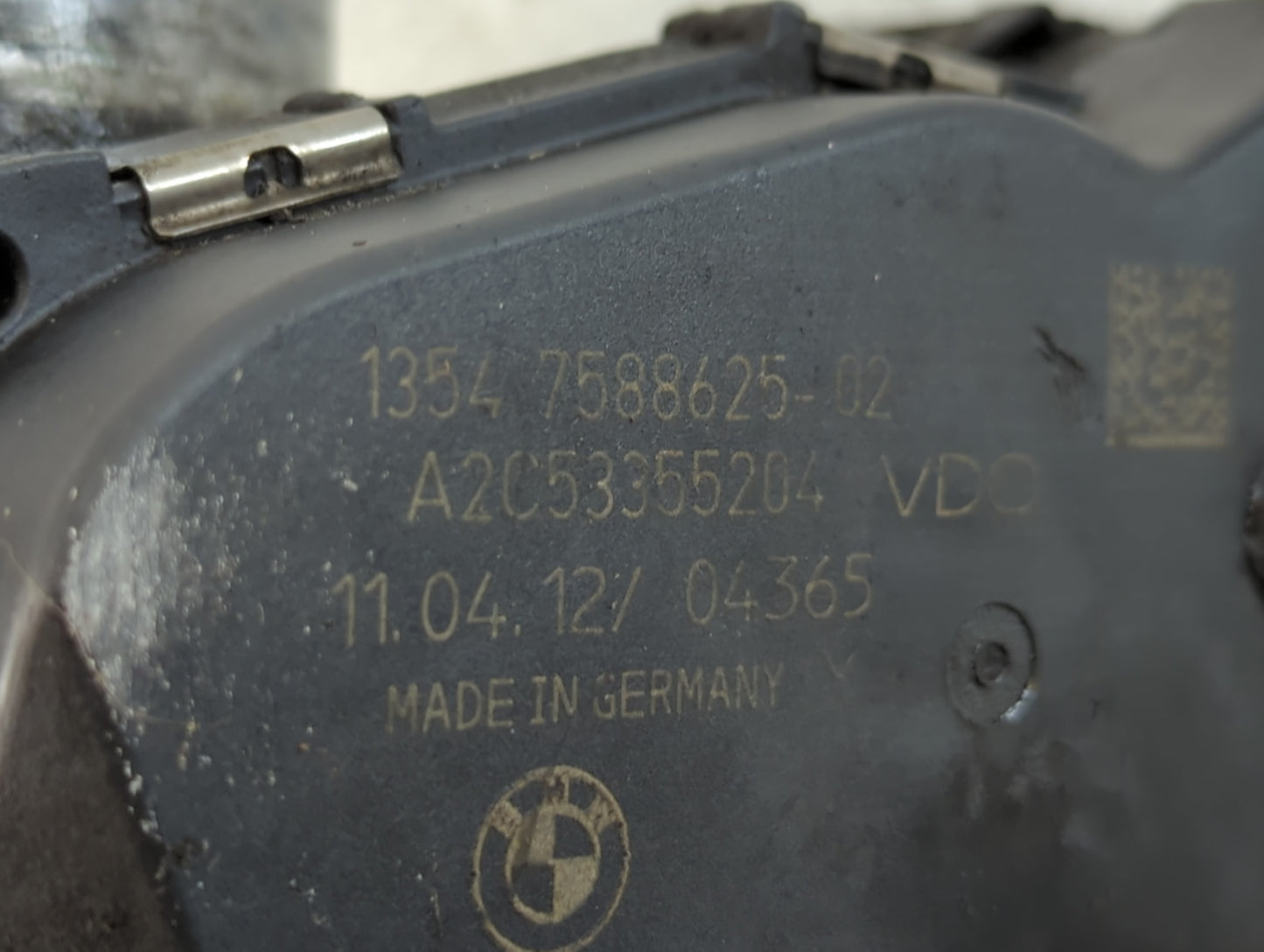 2013-2017 Bmw X3 Throttle Body P/N:1354 7588625-02 Fits Fits 2012 2013 2014 2015 2016 2017 2018 OEM Used Auto Parts - Oemuse