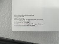 2013 Bmw X4 Owners Manual Book Guide OEM Used Auto Parts - Oemusedautoparts1.com