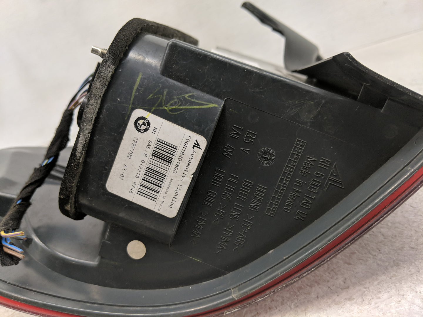 2011-2013 Bmw X5 Tail Light Assembly Passenger Right OEM Fits Fits 2011 2012 2013 OEM Used Auto Parts - Oemusedautoparts1.co