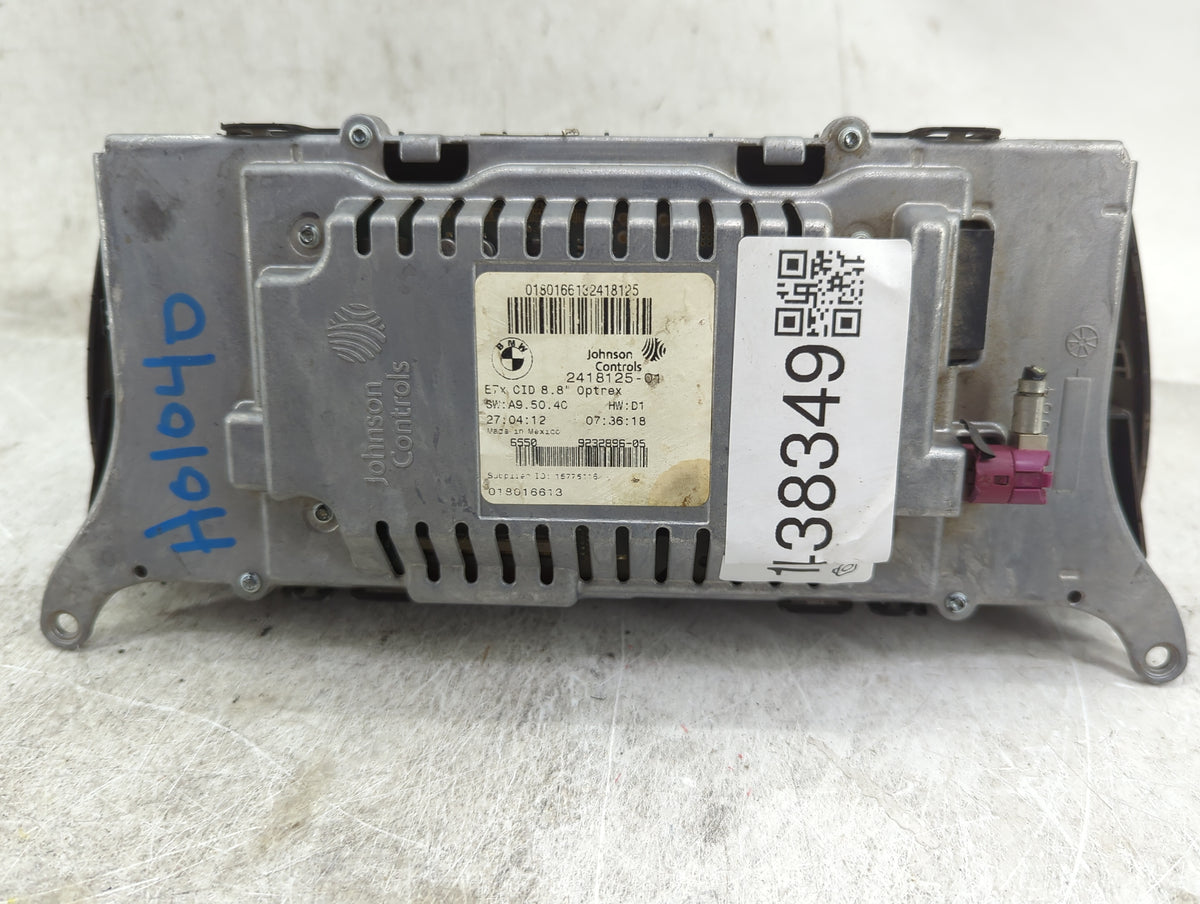 2010-2013 Bmw X5 Information Radio Display Screen Black - Oemusedautoparts1.com