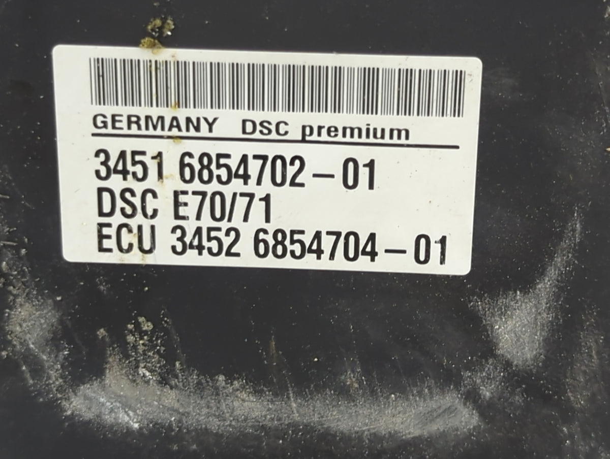 2007-2013 Bmw X5 Anti-Lock Brake ABS Pump Module Actuator OEM P/N:6854702-01 Fits Fits 2007 2008 2009 2010 2011 2012 2013 20