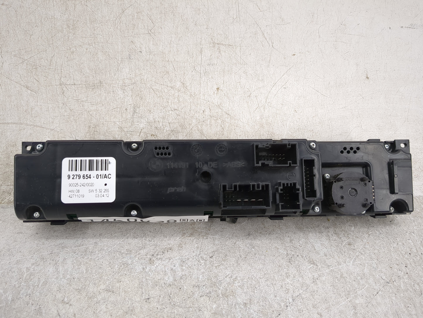 2007-2013 Bmw X5 Climate Control Module Temperature AC/Heater Replacement P/N:9 279 654-01 Fits OEM Used Auto Parts - Oemuse
