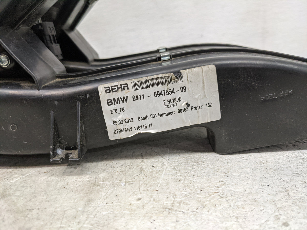 2007-2013 Bmw X5 Heater AC Blower Motor P/N:6411-6947554-09 8450 6928461-03 Fits Fits 2007 2008 2009 2010 2011 2012 2013 OEM