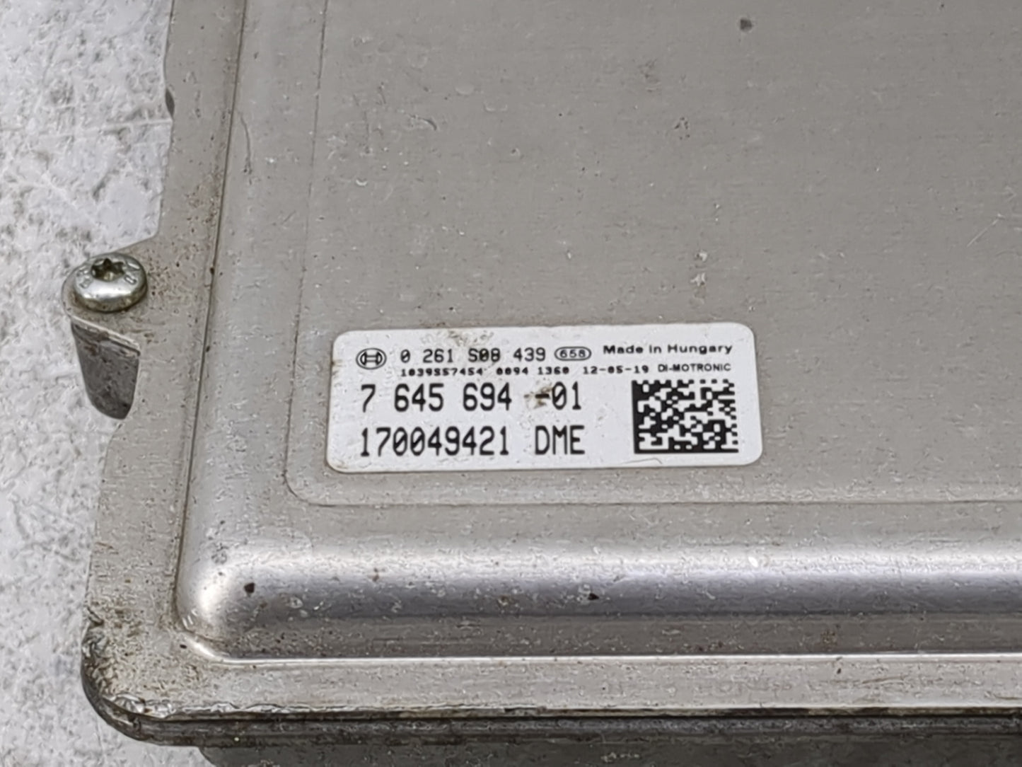 2013 Bmw X5 PCM Engine Control Computer ECU ECM PCU OEM P/N:0261S00439 7645694-01, 170049421 Fits Fits 2012 2014 OEM Used Au